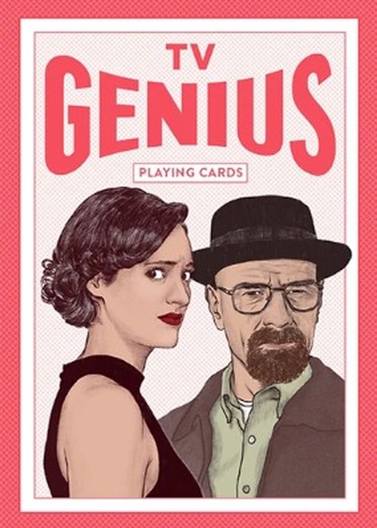 TV Genius speelkaarten met illustratie van Walter White en Jesse Pinkman.