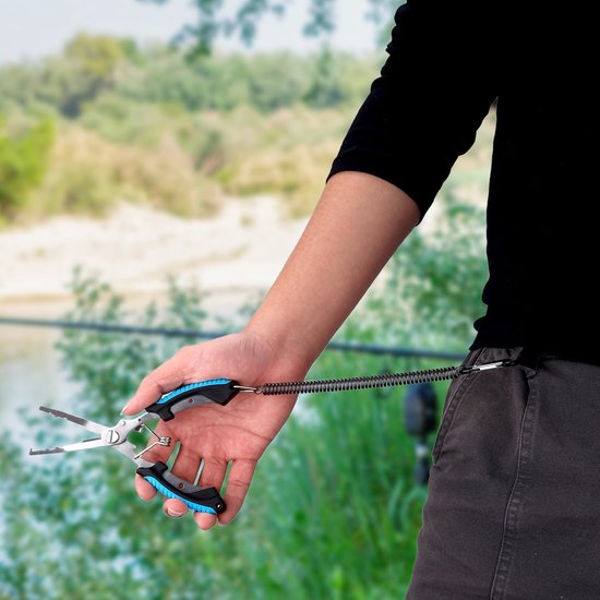 Metalen vistang voor zoutwatervissen - Haakverwijderaar - Punttang - Multifunctioneel vistools - Accessoires visgerei - Cadeau voor mannen — afbeelding 3