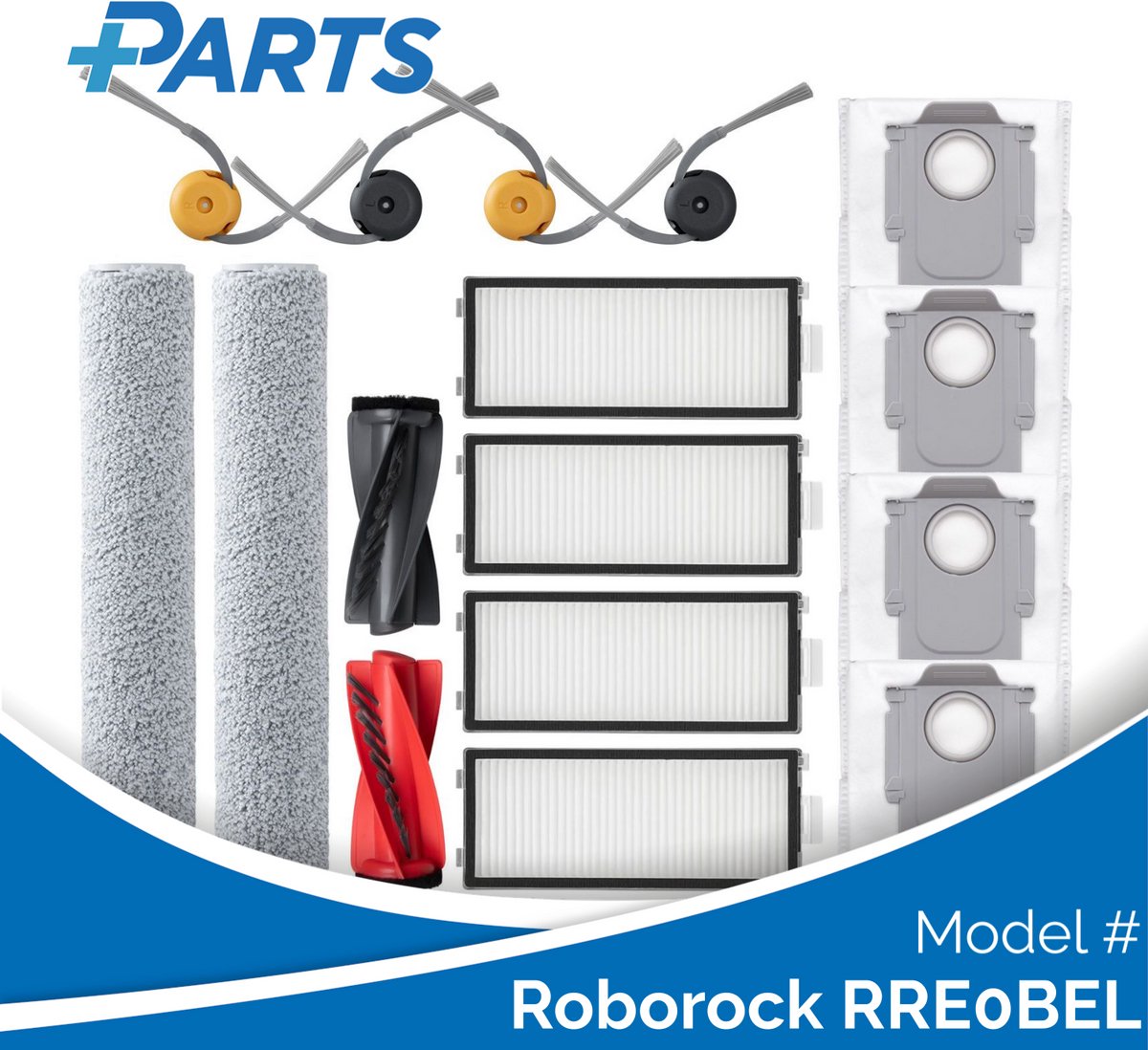Roborock RRE0BEL Onderhoudsset (Plus.Parts® alternatief voor 8.02.0491)