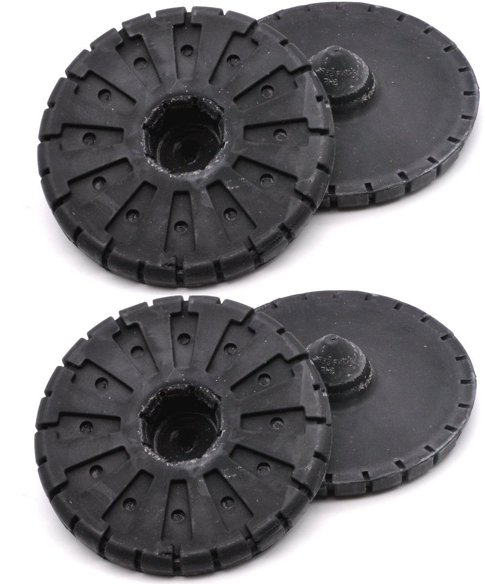 Dailygoods - Achter Schokdempers Veerplaat Houder - 4x set - Geschikt voor VW Passat B5 - Audi A6 - Skoda Superb - Versterkt de ophangingsprestaties -...