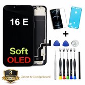 iPhone 16E / 17E Scherm Vervanging – Premium Soft OLED Display – Inclusief Complete Reparatieset, Gereedschap, Screenprotector en Plakstrip