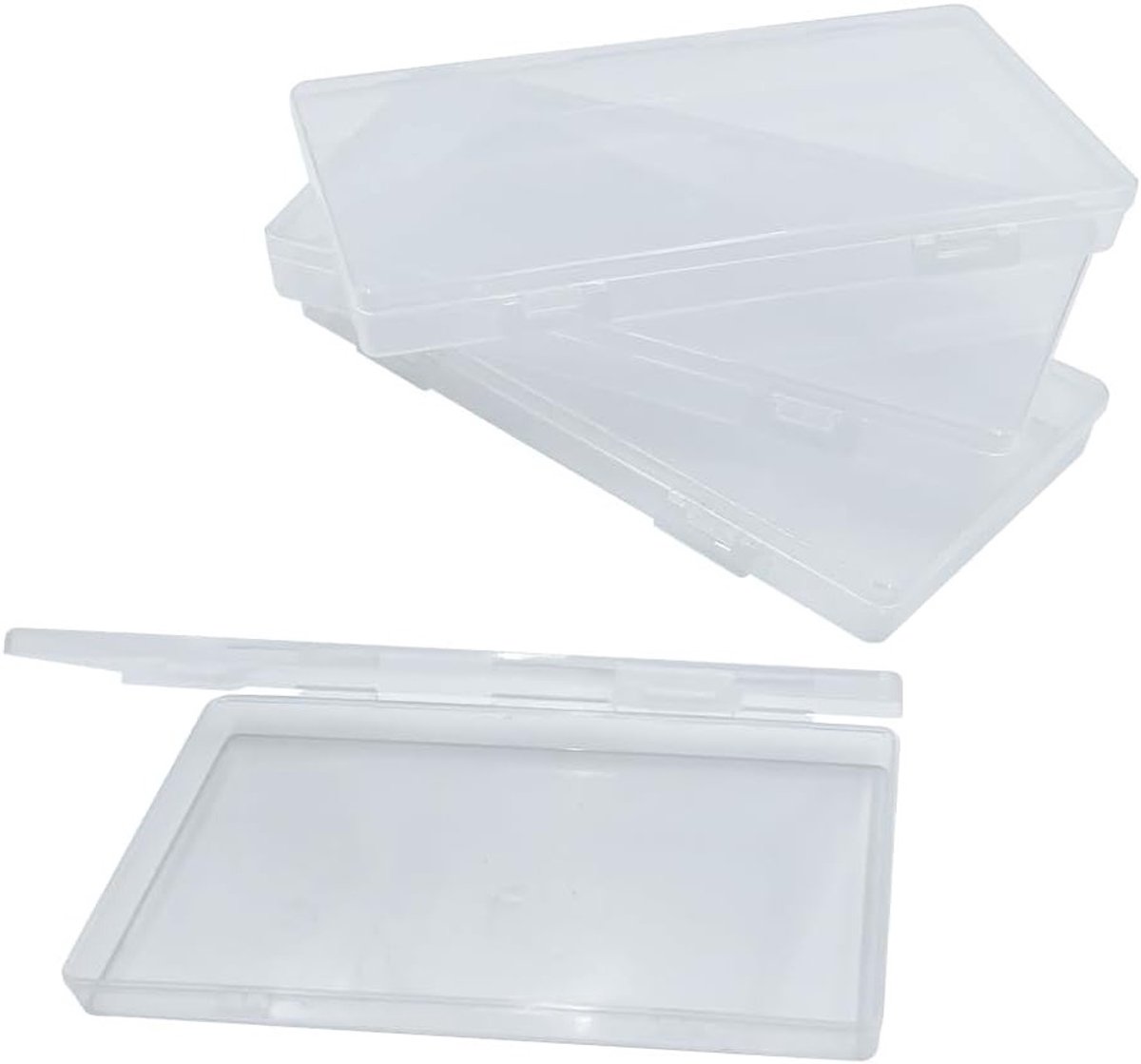 Organizer Box Set van 4 Stuks, Rectangulaire Plastic Opbergdozen voor Sieraden en Diverse Spullen
