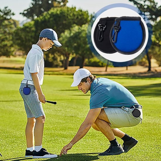 Compacte Golfbal Reinigingszak - 4 Stuks Waterdichte Golfbal Schoonmaakzak met Clips en Dubbele Laag, Ideaal voor Golfaccessoires en Onderhoud van Merkloos — afbeelding 3