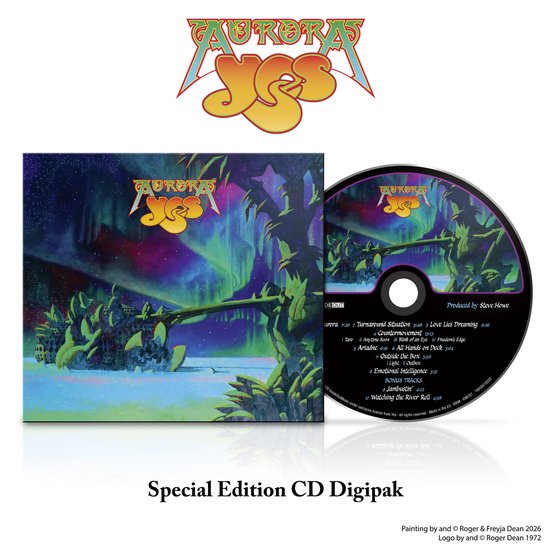 Special Edition CD Digipak van Aurora van Yes met de albumhoes en de CD.