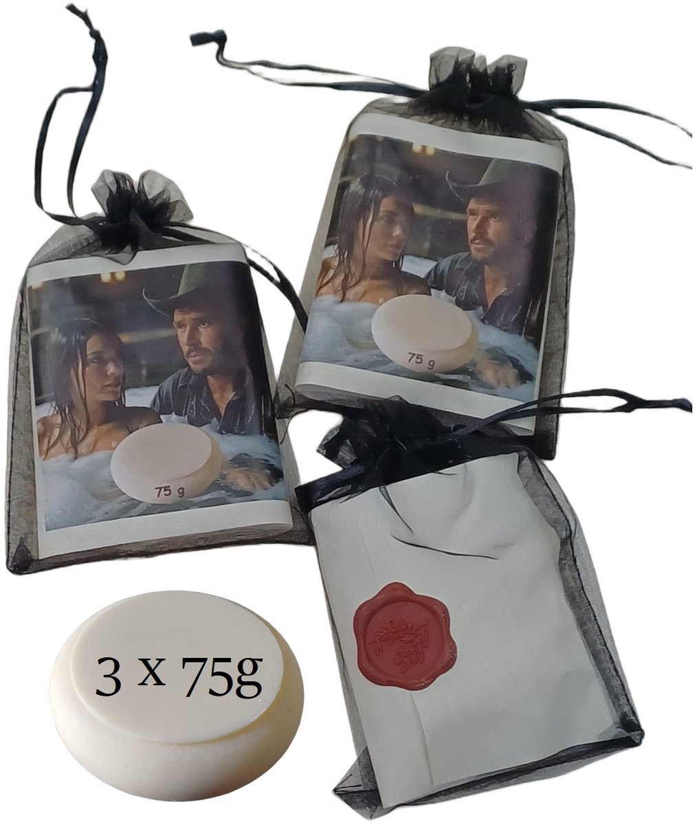 Zeep - bar - blok - 3 x Zeep blok - 3 x Zeep bar - kado - cadeau