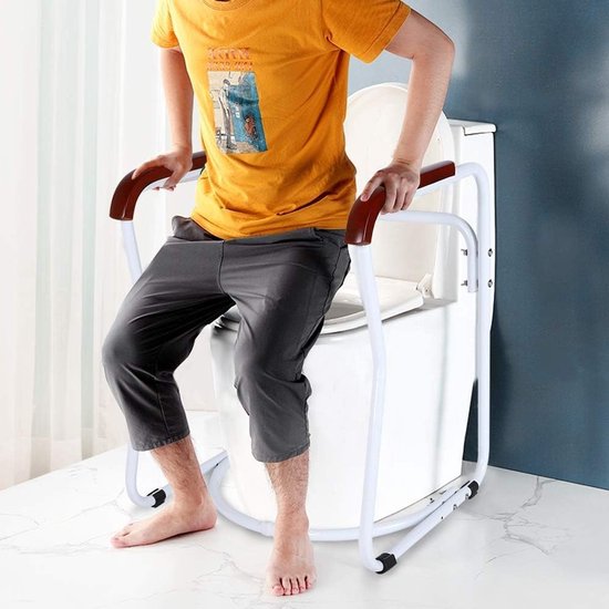 Veilig Toiletframe met Antislip, Ondersteuning voor Ouderen en Personen met Beperkingen, Ideaal voor Thuisgebruik — afbeelding 2