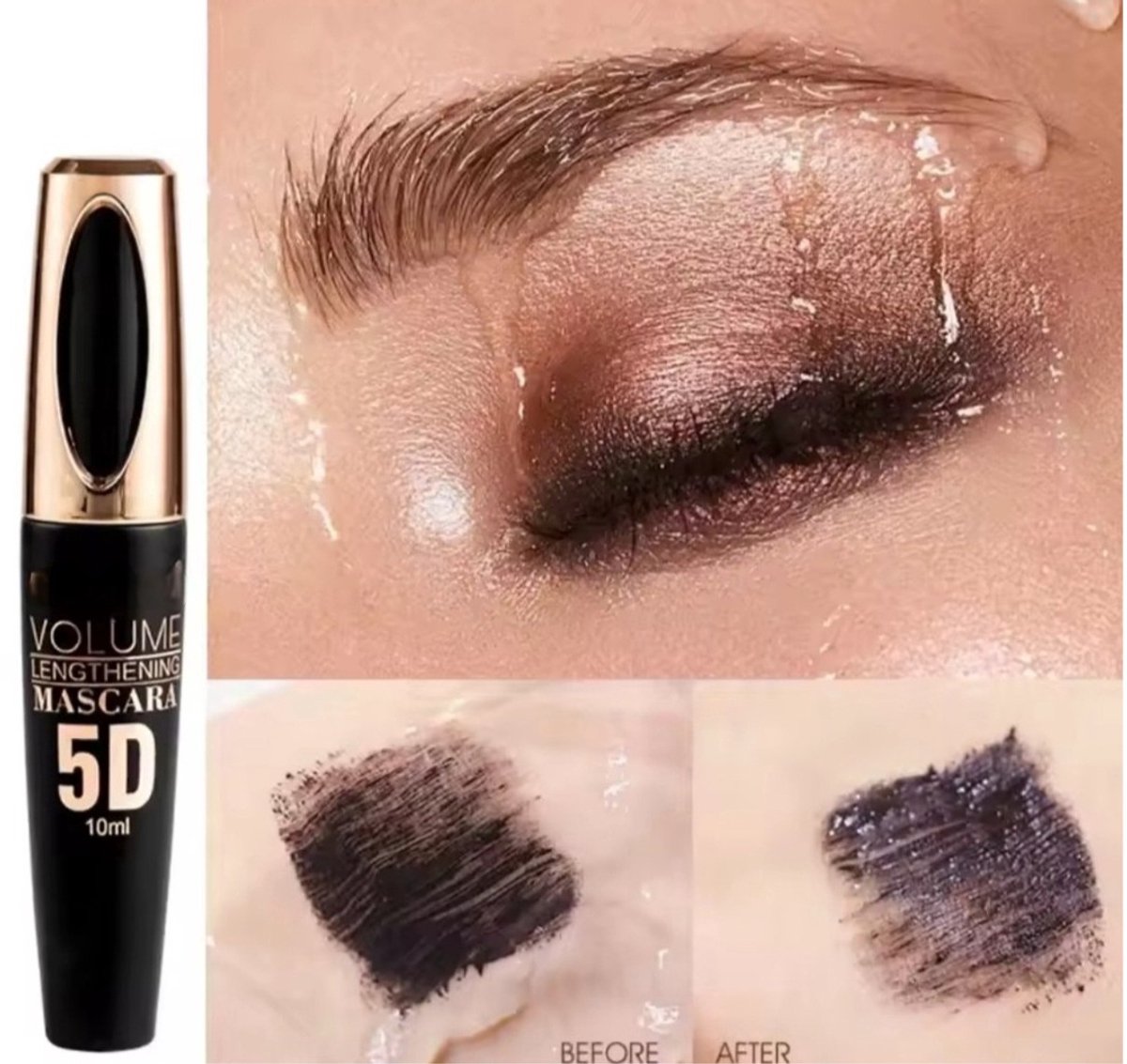 5D Volume & Lengthening Mascara Waterproof – Bruin 02 – Lange & Volle Wimpers 10ml