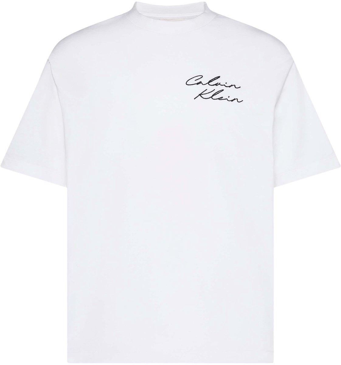 Ck Jeans T-Shirt 16S April Graphic Se Fashion Wear Volwassen Wit