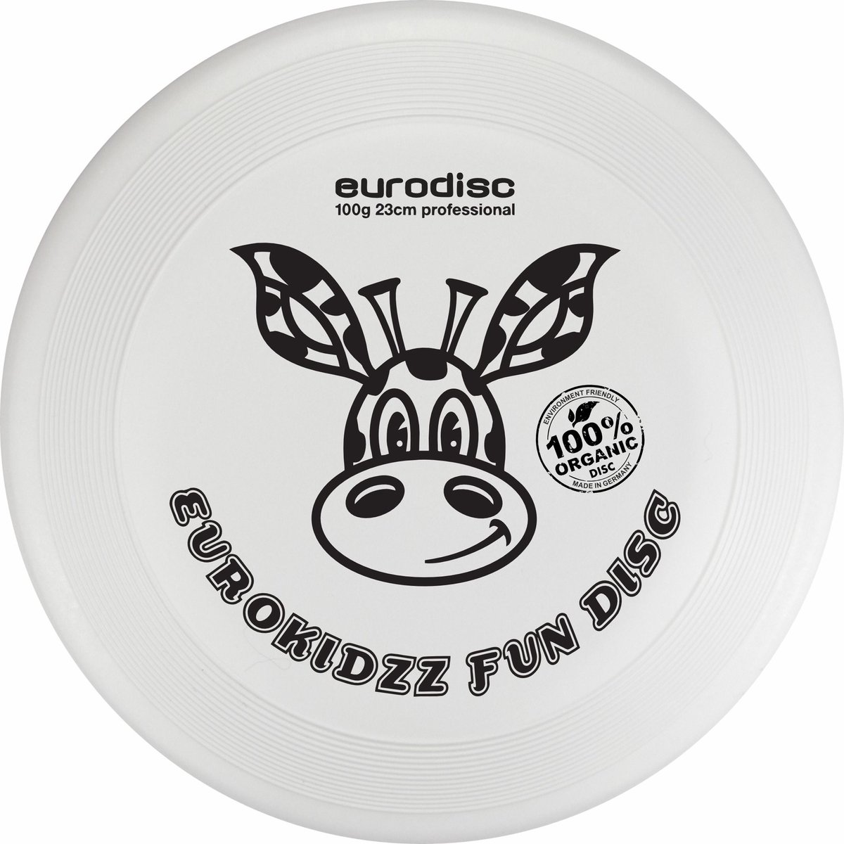 Kinderfrisbee Eurodisc Kidzz Giraffe 100 gr White ED0100WHGF Wit 23 cm