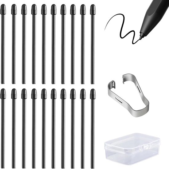 20 punten reserve pennen voor Remarkable 2 pen met 4096 drukgevoeligheid, stiftpunten voor Remarkable 2 papieren tablet-marker met gereedschap voor het verwijderen van de punt