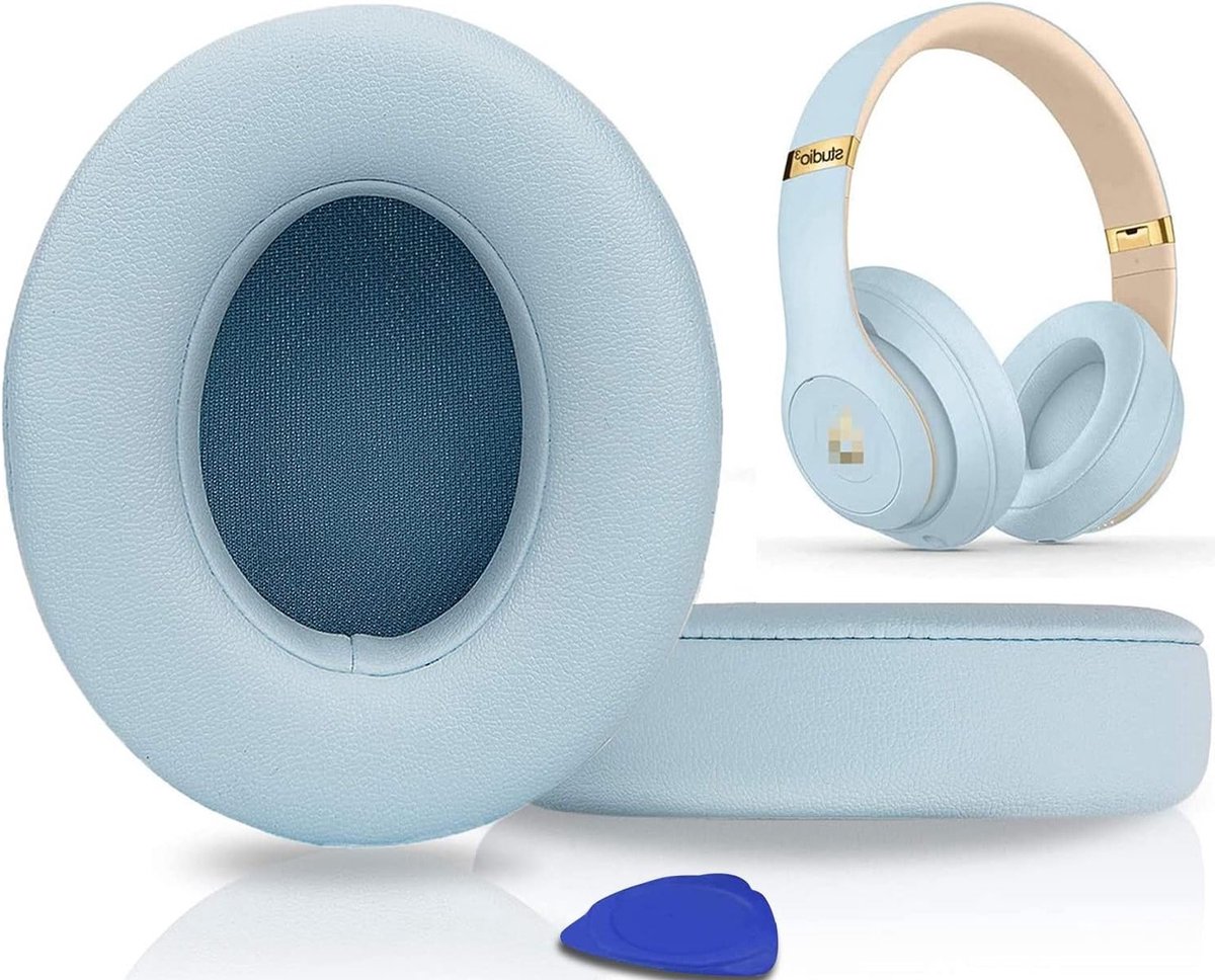 Vervangende Oorkussens voor Beats Studio 3 & Studio 2 Hoofdtelefoons - Zacht Eiwitleer, Sterke Lijm, Comfortabel en Duurzaam