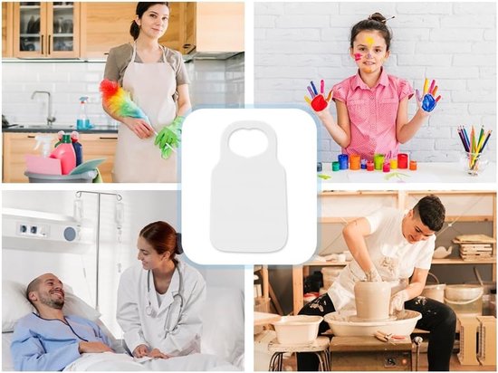 50 Stuks Waterdichte Slabbetjes voor Volwassenen, Eet Schorten voor Senioren, Ideaal voor Mannen en Vrouwen — afbeelding 3