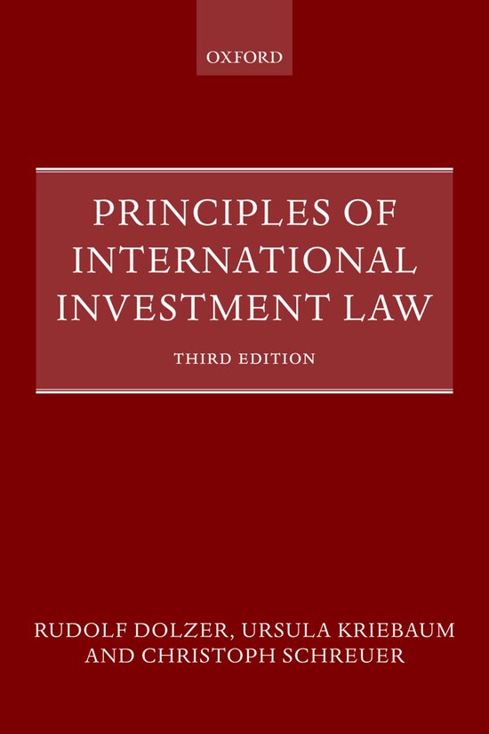 Principles of International Investment Law - cover