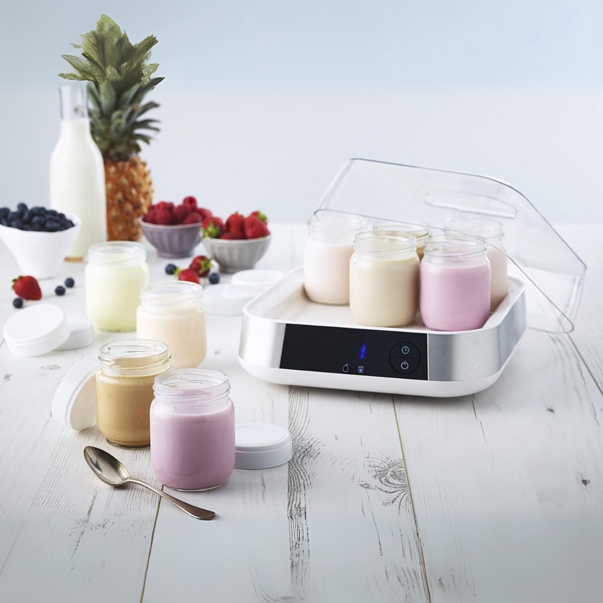 RUX® Yoghurtmaker - Citruspers - Ijsmachine - Zilver - 26cm x 25cm x 16cm