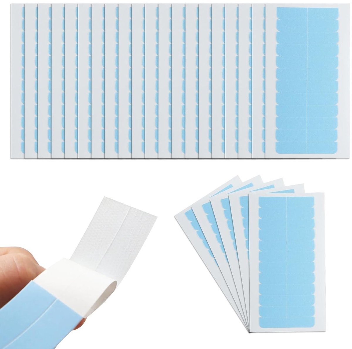 300 Haarextensions met Lijmstrepen, Dubbelzijdige Tape, Onzichtbare Haarverlengingen, Vervangbanden en Accessoires voor Volumineus Haar