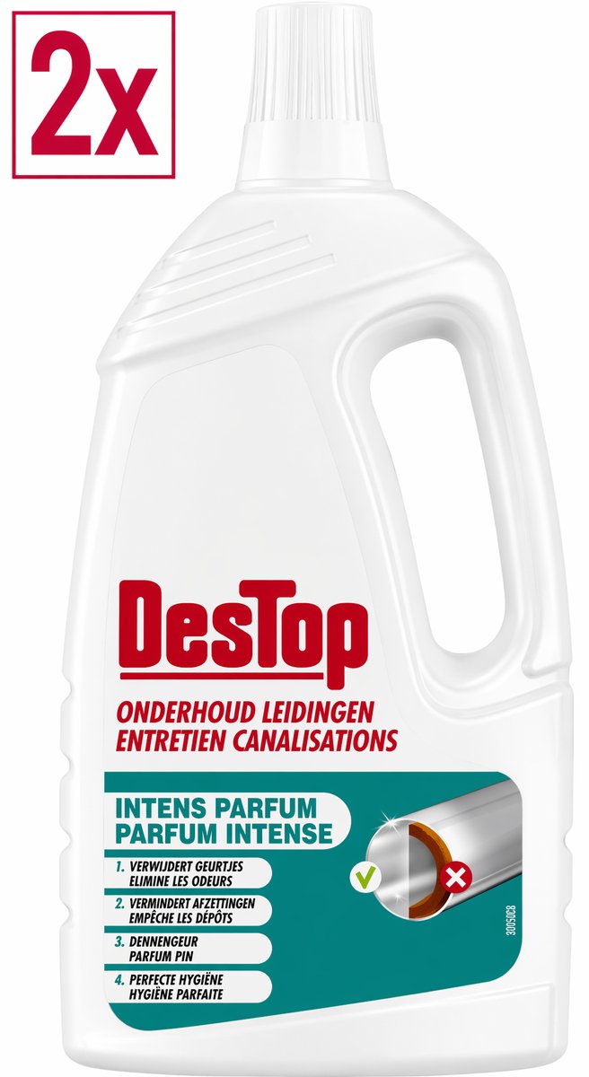2 x DesTop - Onderhoud leidingen Intens parfum - 1,5 L