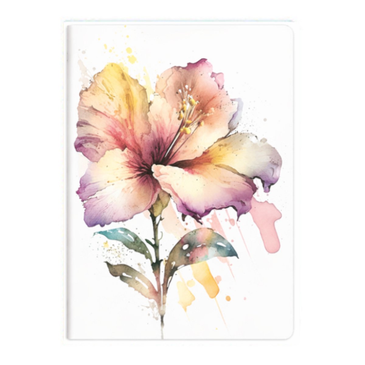 Schrift A5 - Lijntjes - Bloem