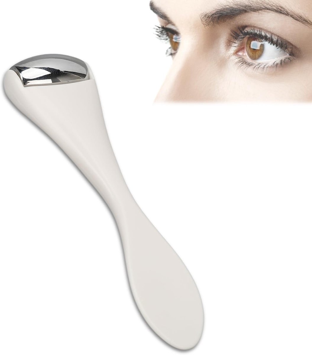Oogroller en Gezichtsroller 2-in-1, IJsroller voor Zwelling, Verstevigt Poriën, Vermindert Puffiness en Spierpijn, Ideaal voor Hoofdpijn en Ontspanning
