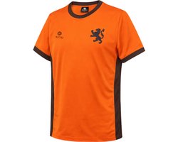 MAESTRO Oranje Koningsdag Shirt Heren Maat L - Voetbal Shirt Kleding - Nederlands Elftal WK Shirt 2026 - Zwart