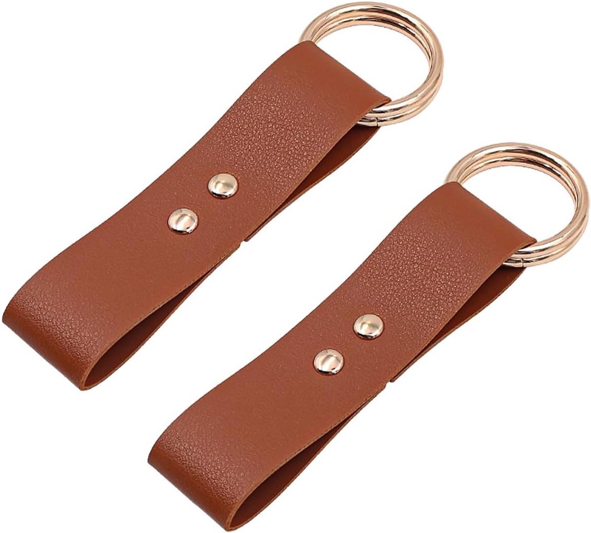 Renaissance gordel voor middeleeuwse kostuums, hiking en role play - 2-delige set met leren ring en clip