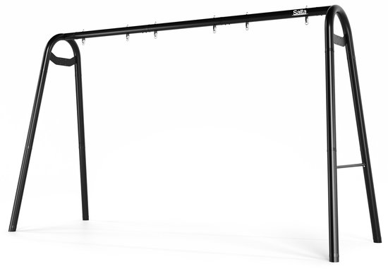 Salta Schommel - XL - Frame only incl. duikelrek - Sterk stalen schommelframe, schommeltoestel - Zwart