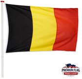 Belgische Vlag België 100x150cm Premium - Premium Kwaliteit - Geschikt voor buiten