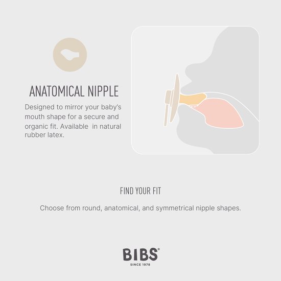 BIBS - Colour Fopspeen - Anatomisch - Maat 2 - Ivory/Sage - Duopack van BIBS — afbeelding 3