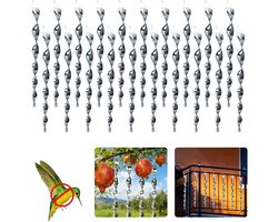 20 stuks vogelafweer - reflecterend - 360° spiraal - Vogelreflectoren voor buiten - Duivenverjager - Holografisch Vogelverjager - Alternatief voor Duivenpinnen en Vogelnet - voor balkon en tuin, huis, ramen, fruit