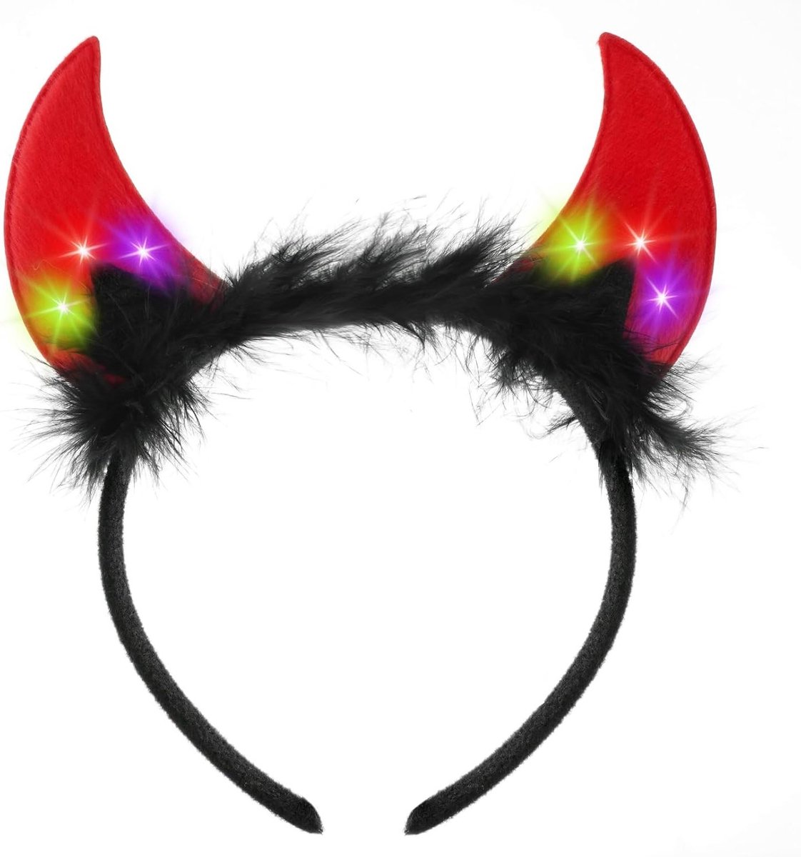 Schattige kattenoren haarband met verlichting voor Halloween, carnaval en themafeesten, perfect als kostuumaccessoire
