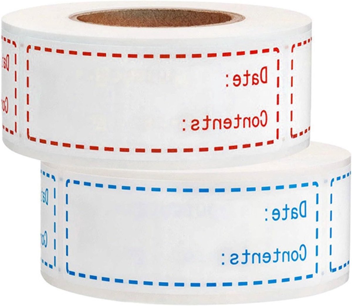 1000 Stuks Frozen Stickers, 75x25mm Verwijderbare Zelfklevende Waterdichte Labels voor Voedselverpakkingen, Potten en Jam, Ideaal voor Keukenorganisatie en Etikettering