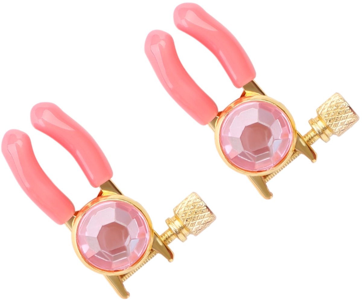 Smart Moves - Tepelklemmen met Siersteentje - Roze