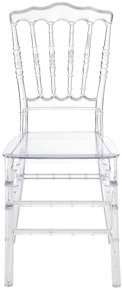 Vente-unique Set van 2 stoelen van vol polycarbonaat - Kristalkleurig - AMBELON Transparant