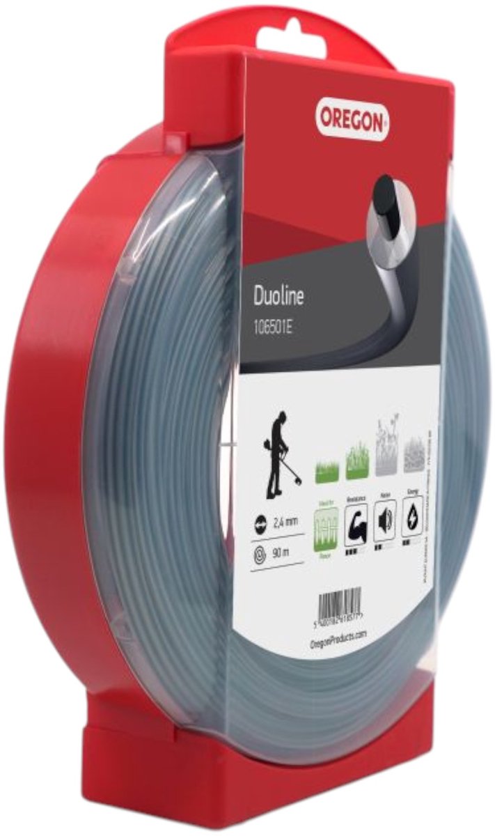 Oregon Duoline Serie - Dubbele Versterkte Maaidraad - 2,4mm x 90m - Duurzaam - Slijtvast van Oregon — afbeelding 3