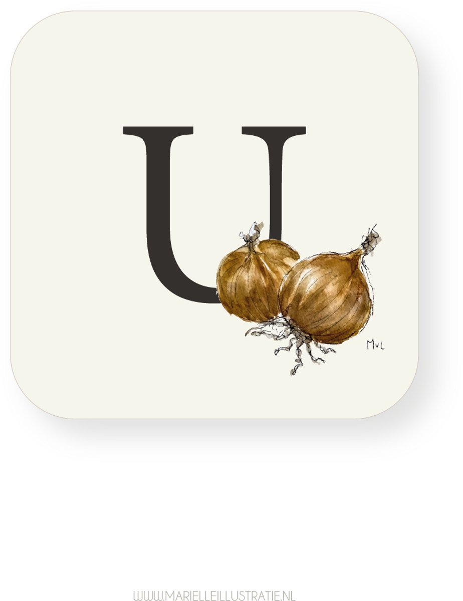 Boskoop ABC letterkaart U