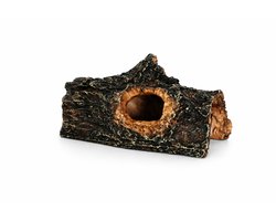 Aquarium Boomstam Schuilplaats - Aquarium Decoratie voor Vissen, Garnalen & Axolotls - Terrarium Decoratie voor Reptielen - 19 cm