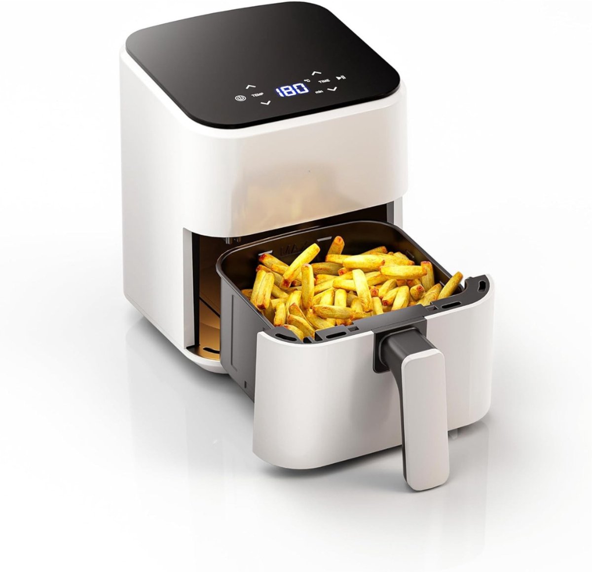 KAD® Mini-Heteluchtfriteuse - Airfryers - Airfryer xxl - Wit - 26 x 21cm x 28cm