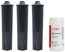 Eccellente Care Kit voor Jura – 3x Waterfilter + 25x Reinigingstabletten – Onderhoudspakket