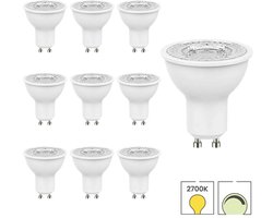 Lybardo - GU10 LED Lamp - 10-pack - 5W Dimbaar - 2700K Warmwit Licht