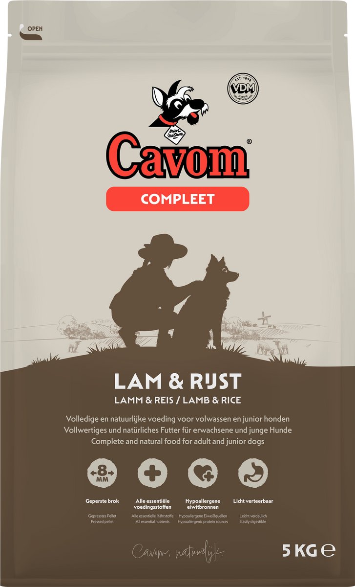 Bol.com Cavom Compleet Lam & Rijst - geperste brokken - 5kg aanbieding