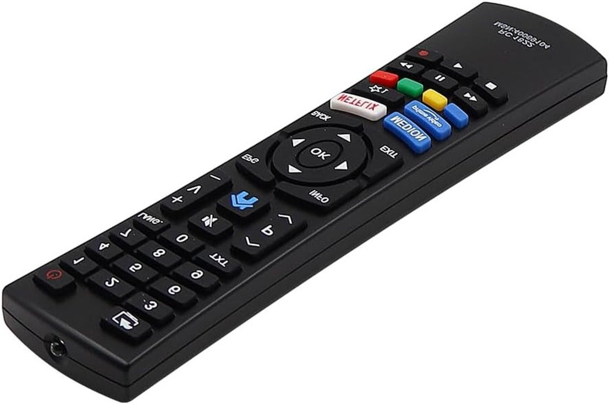 Vervangende Afstandsbediening voor Medion Ultra HD Smart TV - Compatibel met RC1822 en RC-1822, Ideaal voor Gemakkelijk Gebruik en Betrouwbaarheid