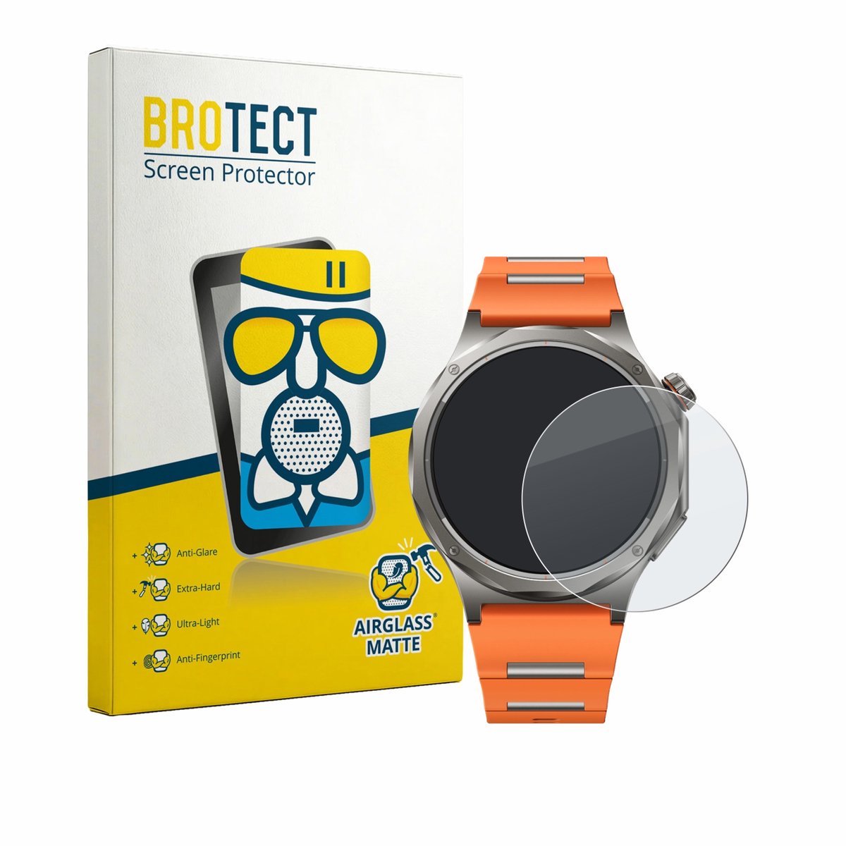 BROTECT - Screenprotector voor Oppo Watch X3 - Folie Beschermfolie Beschermglas matte