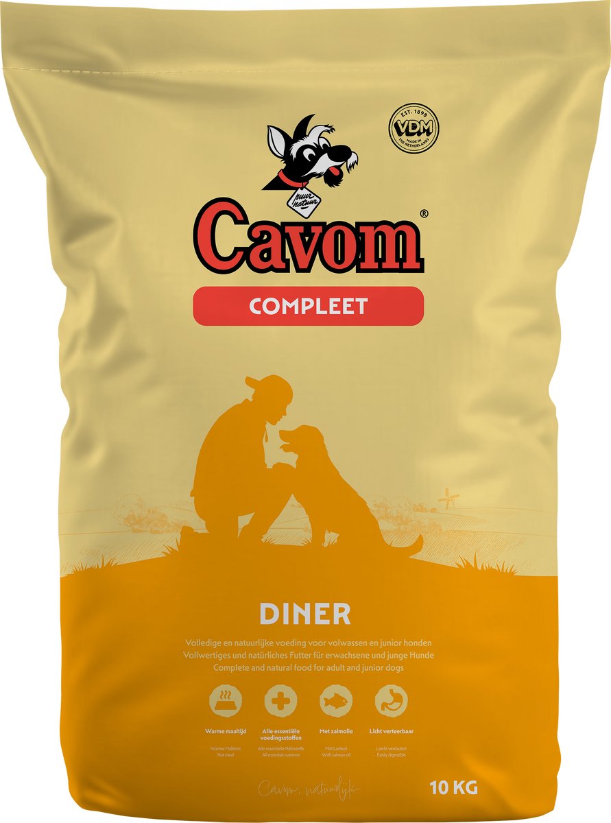 Cavom Compleet Diner hondenvoer 2 x 10 kg