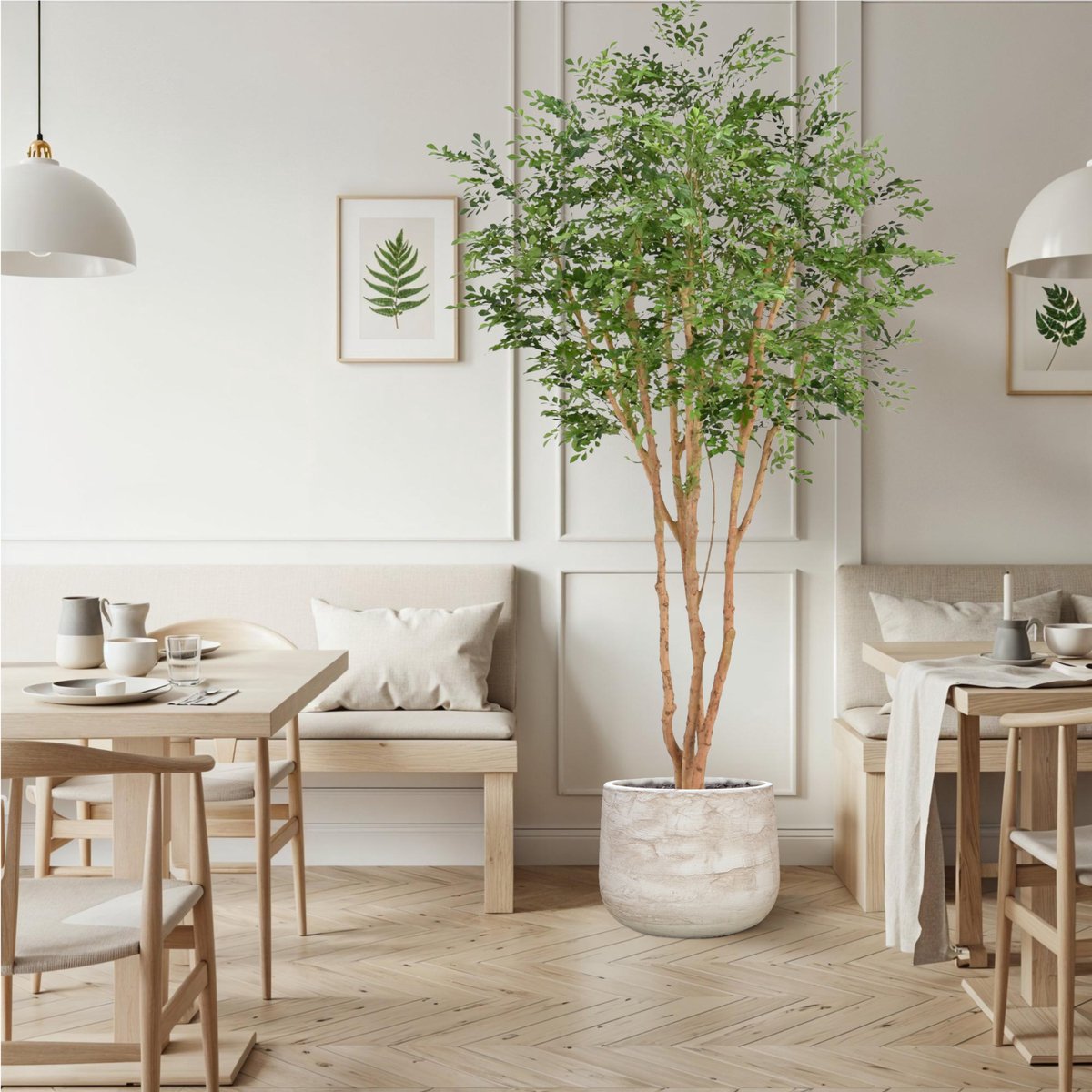 maxifleur Kunstplanten Murraya Kunstboom Deluxe 250cm in pot Groen
