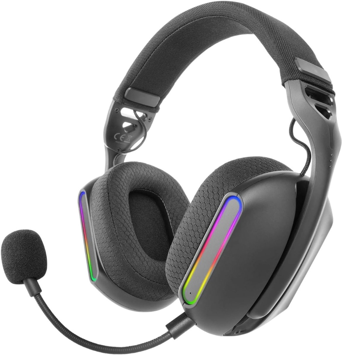 RUX® Game headset draadloos - Headset - Gaming headsets - Zwart - 8cm x 20cm x 19cm