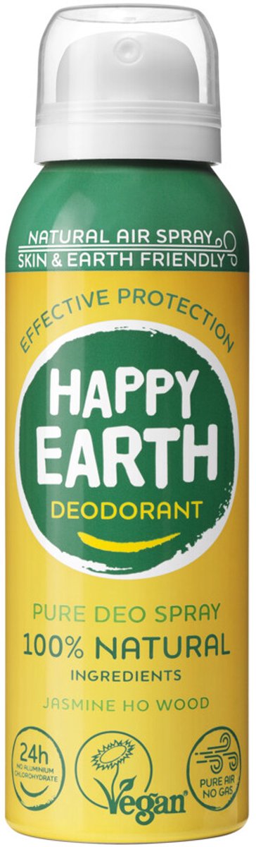 Happy Earth 100% Natuurlijke Deodorant Air Spray Jasmine Ho Wood - 100 ml