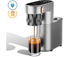 Pura Coffee C1 - Draagbar Espressomachine - 3 Seconden Verwarming - PID-temperatuurregeling - 20Bar - Oplaadbaar - 30 kopjes per oplaadbeurt - Eénknopsbediening - Geschikt voor gemalen koffie