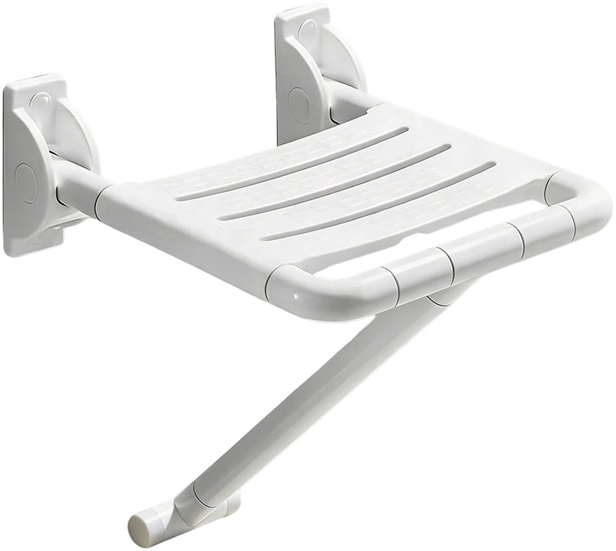 Douchestoel Opklapbaar - Compact Wandmodel - Wit