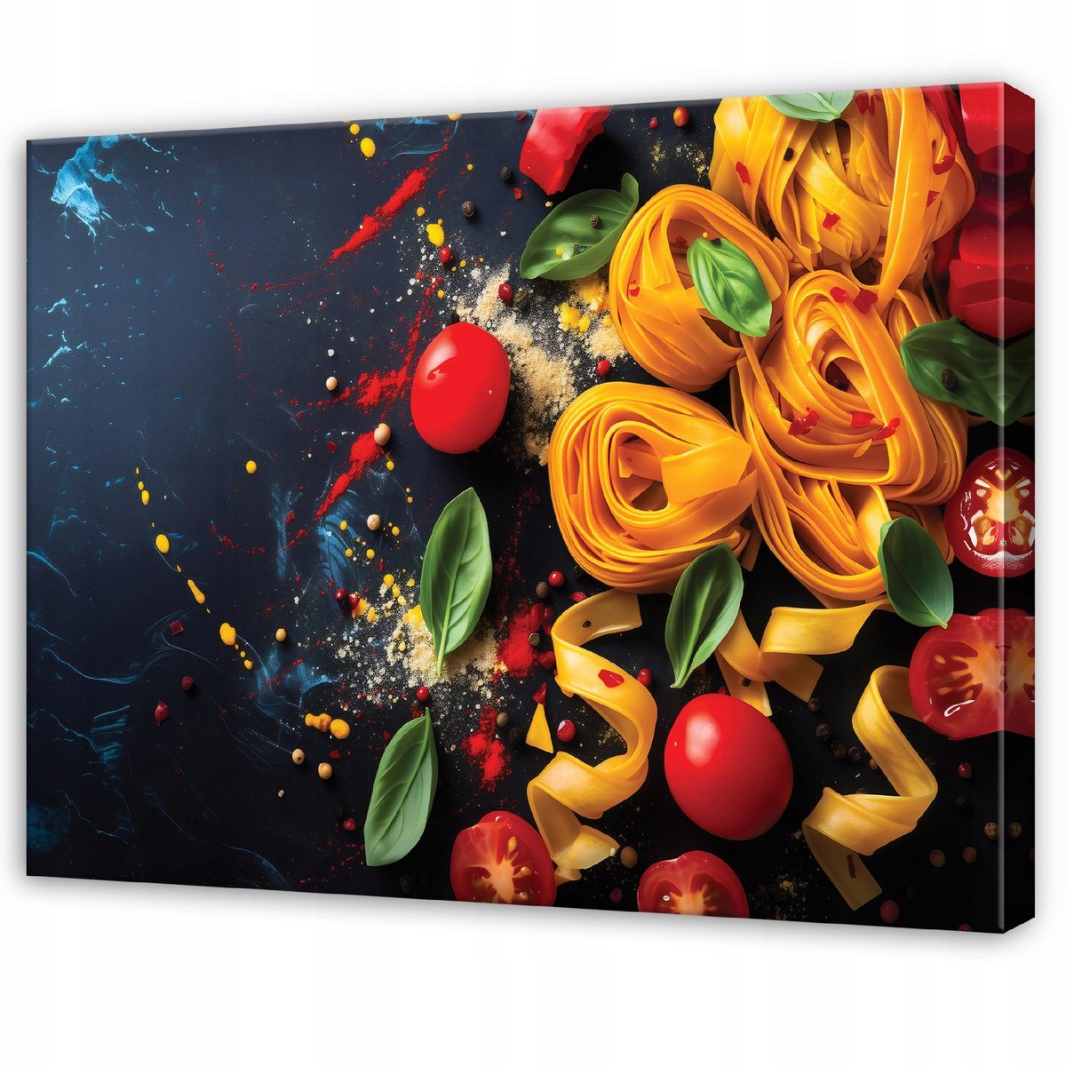 WALLARENA Schilderij op Canvas 60x40 cm - Schilderijen - Canvas schilderij - Eten motif - Voor de slaapkamer van de salon - Op het doek Sinaasappel