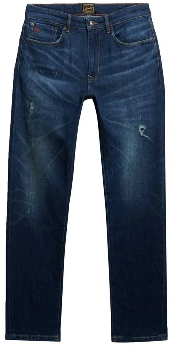 Superdry Merchant Slim Fit Spijkerbroek 36 34 Man Dark Indigo Vintage