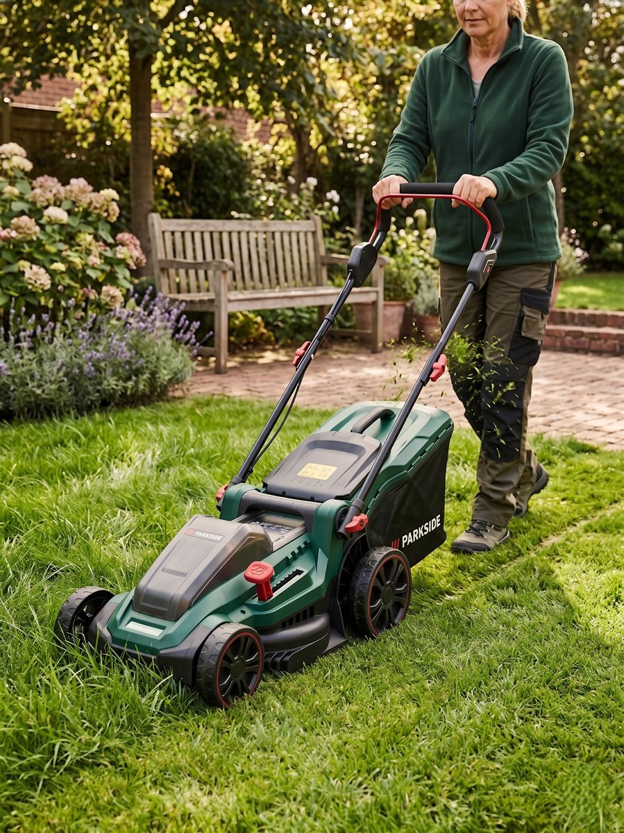PARKSIDE® Elektrische grasmaaier 1800 W - Maaibreedte: 44 cm - Opvangzak: 55 L - Gazonoppervlakte: tot ca. 500 m² - Snijhoogte: 7 traps van ca. 20/70 mm – foto 3